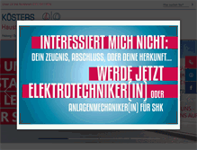 Tablet Screenshot of koesters-haustechnik.de